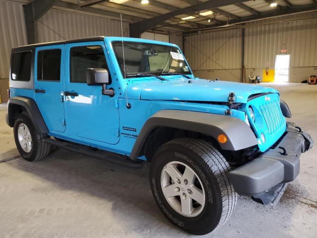 1C4BJWDGXJL855871 - 2018 JEEP WRANGLER U SPORT Bleu photo 4