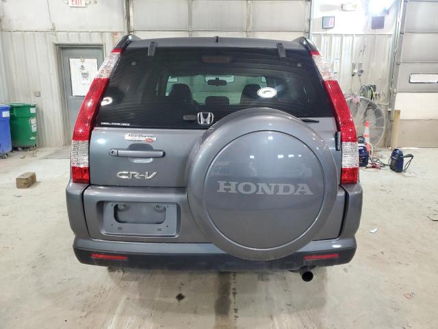 JHLRD789X6C025666 - 2006 HONDA CR-V SE GRAY photo 6