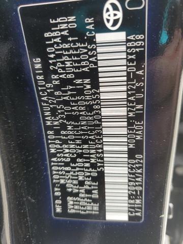 5YFS4RCE3LP038552 - 2020 TOYOTA COROLLA SE Noir photo 13