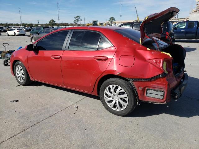 5YFBURHE5JP765911 - 2018 TOYOTA COROLLA L RED photo 2