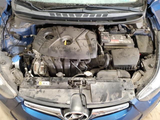 5NPDH4AE6GH794236 - 2016 HYUNDAI ELANTRA SE BLUE photo 11