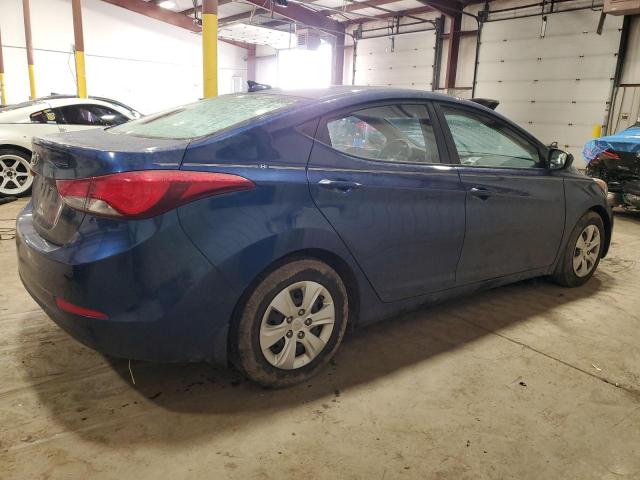 5NPDH4AE6GH794236 - 2016 HYUNDAI ELANTRA SE BLUE photo 3