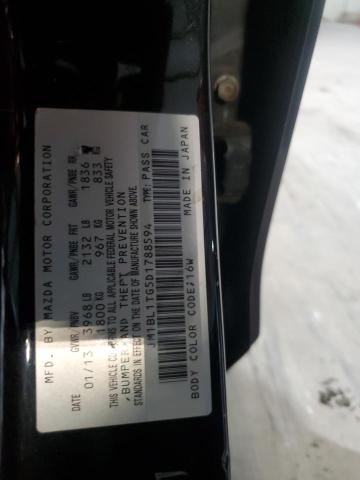 JM1BL1TG5D1788594 - 2013 MAZDA 3 I CHARCOAL photo 12