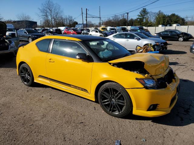 JTKJF5C78C3026950 - 2012 TOYOTA SCION TC 黄色 照片 4