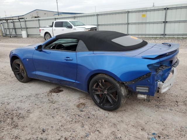 1G1FH3D77H0115999 - 2017 CHEVROLET CAMARO SS BLUE photo 2