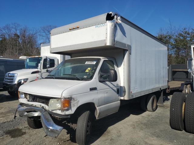 1FDWE35L76HB33165 - 2006 FORD ECONOLINE E350 SUPER DUTY CUTAWAY VAN WHITE photo 1