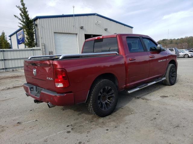 1D7RV1CT0BS626276 - 2011 DODGE RAM 1500 BURGUNDY photo 3