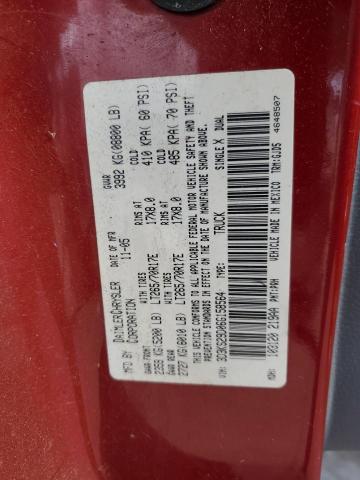 3D3KS29D06G158564 - 2006 DODG RAM 2500 RED photo 12