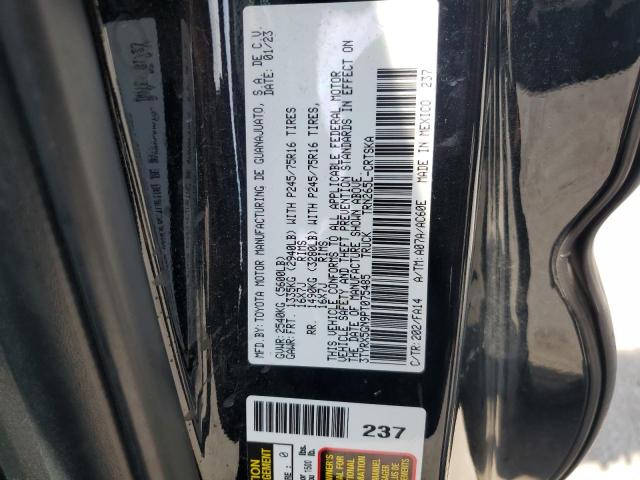 3TYRX5GN9PT075485 - 2023 TOYOTA TACOMA ACCESS CAB أسود صورة 12