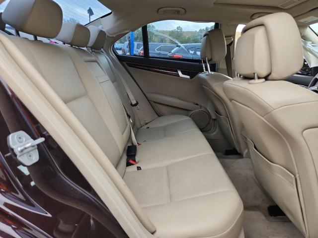 WDDGF8BB2CF917135 - 2012 MERCEDES-BENZ C 300 4MATIC MAROON photo 10
