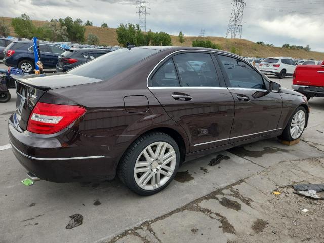 WDDGF8BB2CF917135 - 2012 MERCEDES-BENZ C 300 4MATIC MAROON photo 3