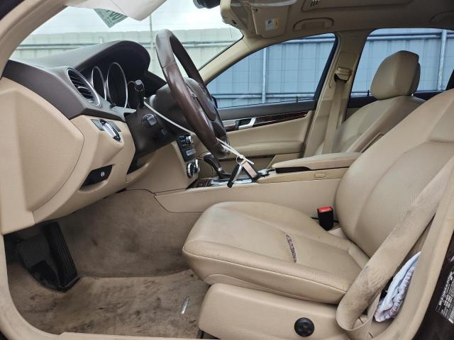 WDDGF8BB2CF917135 - 2012 MERCEDES-BENZ C 300 4MATIC MAROON photo 7