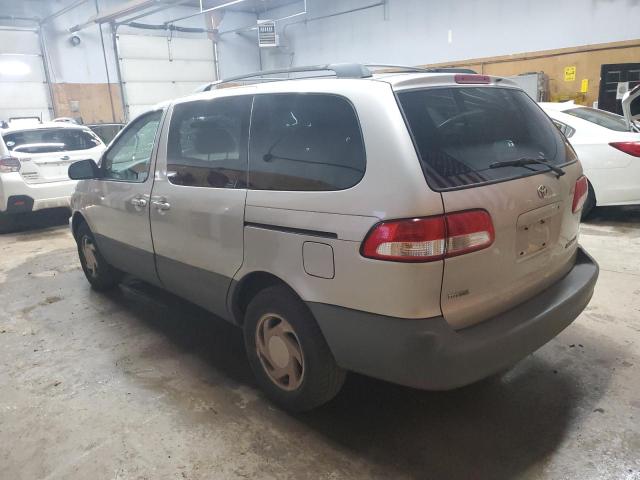 4T3ZF13C11U405945 - 2001 TOYOTA SIENNA LE ვერცხლისფერი ფოტო 2