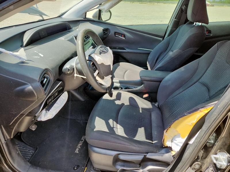 JTDKBRFU8H3033341 - 2017 TOYOTA PRIUS შავი ფოტო 7