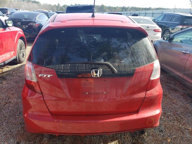 JHMGE8H56DC043341 - 2013 HONDA FIT SPORT RED photo 6