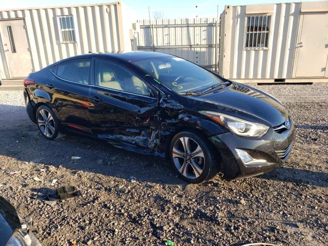 KMHDH4AH0FU380282 - 2015 HYUNDAI ELANTRA SE BLACK photo 4