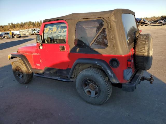 1J4FA29P61P374442 - 2001 JEEP WRANGLER / SE RED photo 2