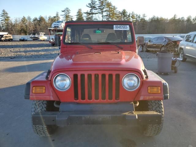 1J4FA29P61P374442 - 2001 JEEP WRANGLER / SE RED photo 5