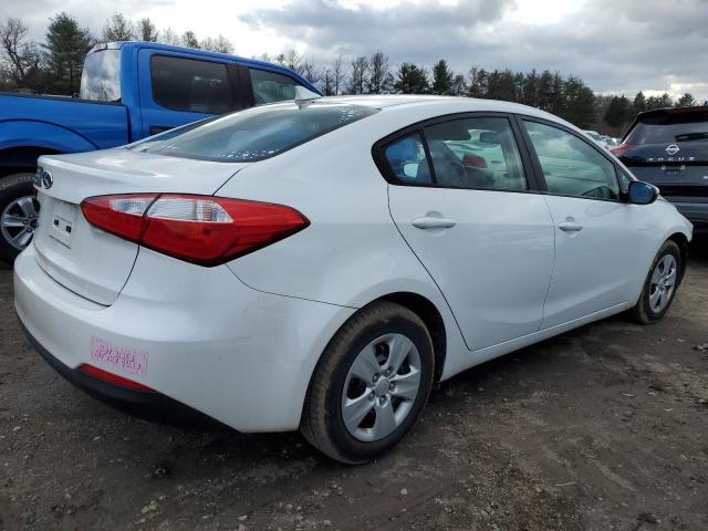 KNAFX4A67F5417236 - 2015 KIA FORTE LX WHITE photo 3