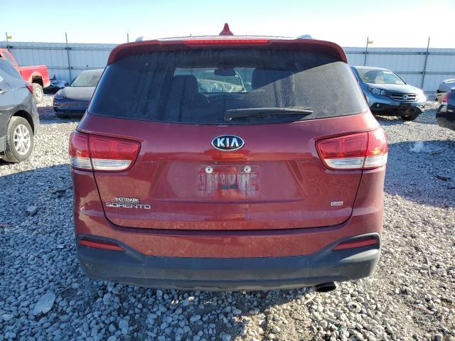 5XYPGDA31HG229111 - 2017 KIA SORENTO LX MAROON photo 6