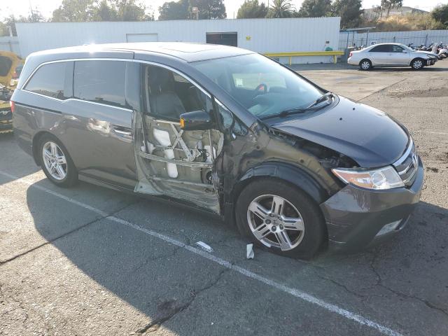 5FNRL5H92DB001849 - 2013 HONDA ODYSSEY TOURING CHARCOAL photo 4