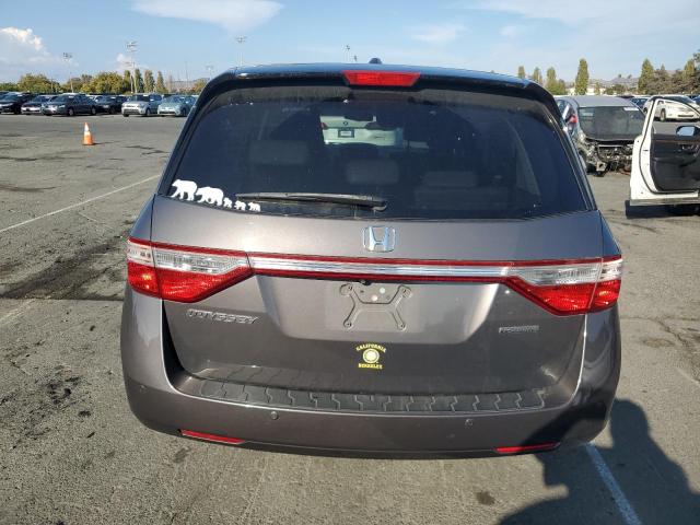 5FNRL5H92DB001849 - 2013 HONDA ODYSSEY TOURING CHARCOAL photo 6