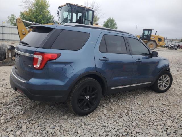 1FM5K8D80JGA75381 - 2018 FORD EXPLORER XLT ლურჯი ფოტო 3