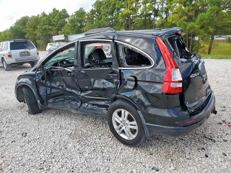 5J6RE3H79AL003484 - 2010 HONDA CR-V EXL BLACK photo 2