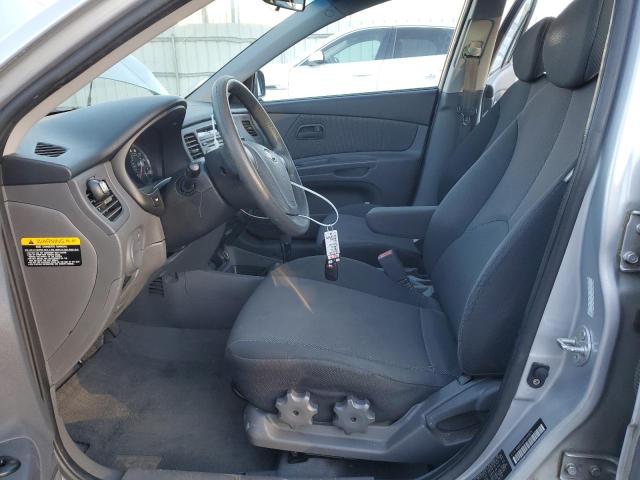 KNADE123086340979 - 2008 KIA RIO BASE SILVER photo 7