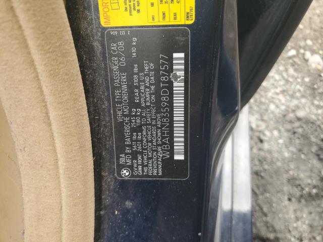 WBAHN83598DT87577 - 2008 BMW 750 LI BLUE photo 12