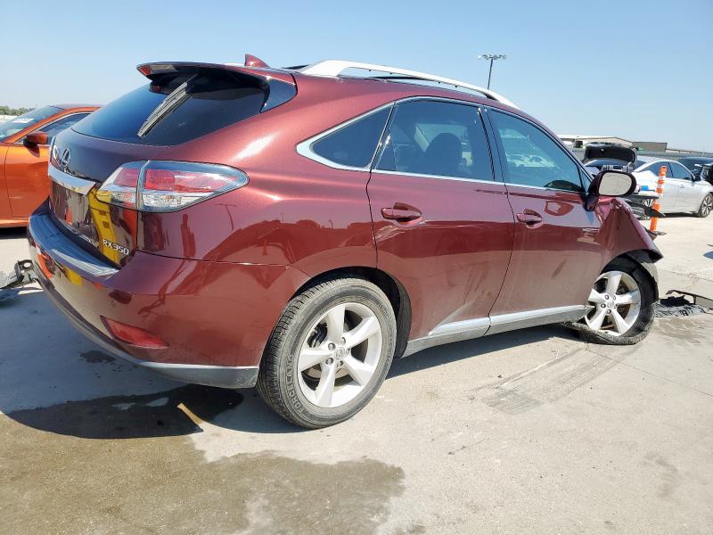 2T2BK1BA3FC296107 - 2015 LEXUS RX 350 BASE MAROON photo 3