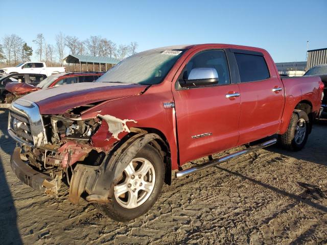 5TBEV58198S481207 - 2008 TOYOTA TUNDRA CREWMAX LIMITED RED photo 1