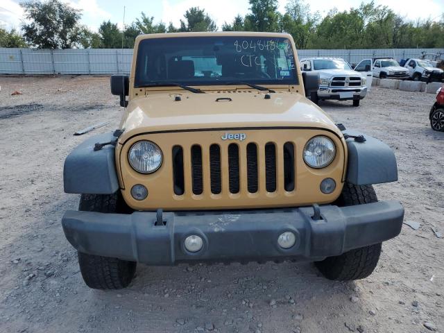 1C4AJWAG3EL157723 - 2014 JEEP WRANGLER SPORT TAN photo 5