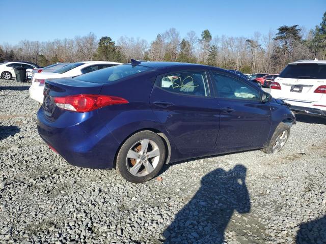 5NPDH4AE5DH330561 - 2013 HYUNDAI ELANTRA GLS BLUE photo 3