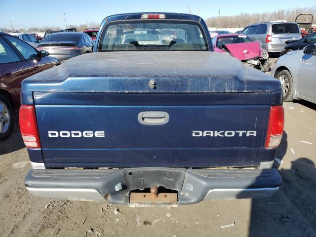 1D7HL48X83S184248 - 2003 DODGE DAKOTA QUAD SLT BLUE photo 6