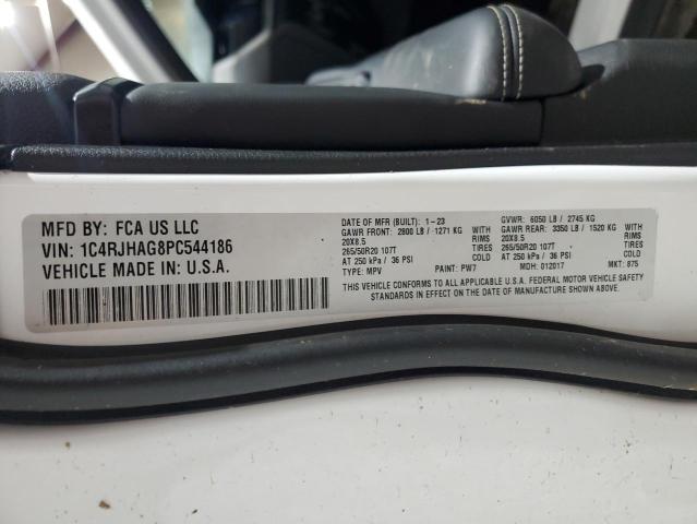 1C4RJHAG8PC544186 - 2023 JEEP GRAND CHER LAREDO Weiß Foto 14