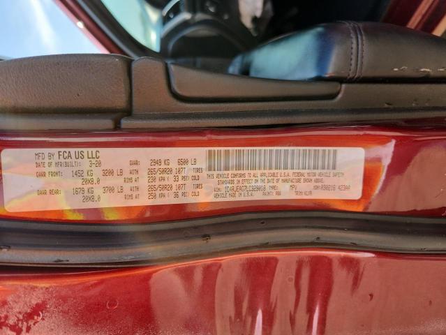 1C4RJEAG7LC329018 - 2020 JEEP GRAND CHER LAREDO ბურგუნდია ფოტო 13