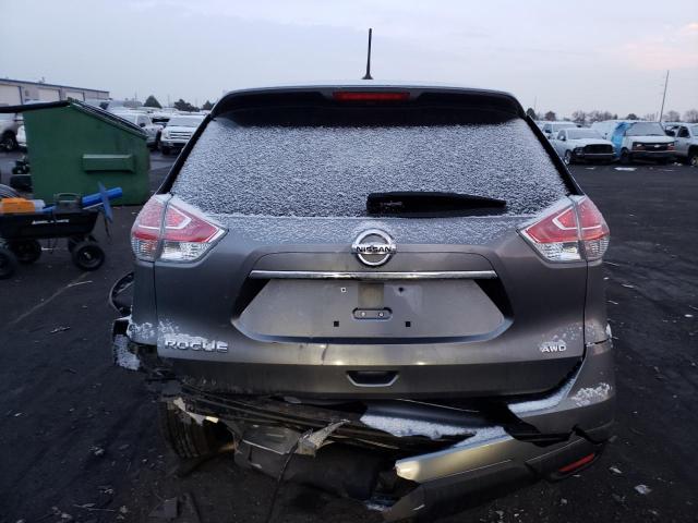 JN8AT2MV9GW132053 - 2016 NISSAN ROGUE S GRAY photo 6