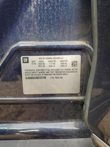 1G4GB5G33GF207796 - 2016 BUICK LACROSSE BLUE photo 12
