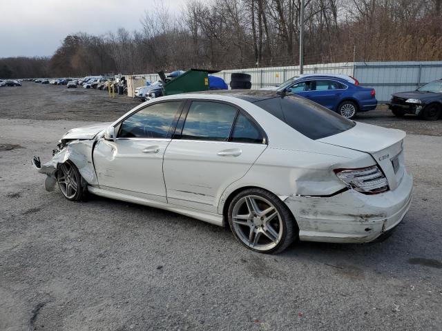 WDDGF5HB0CR205372 - 2012 MERCEDES-BENZ C 350 WHITE photo 2