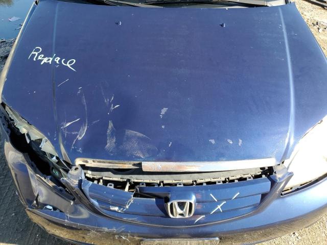 2HGES267X2H505799 - 2002 HONDA CIVIC EX BLUE photo 11