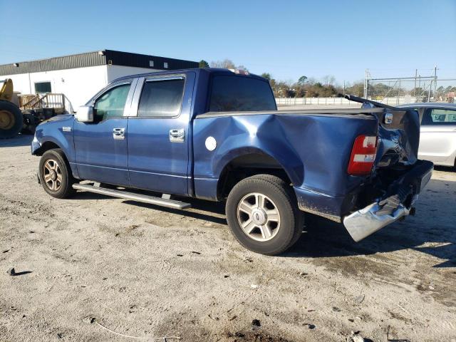 1FTRW12W88FA93582 - 2008 FORD F150 SUPERCREW BLUE photo 2