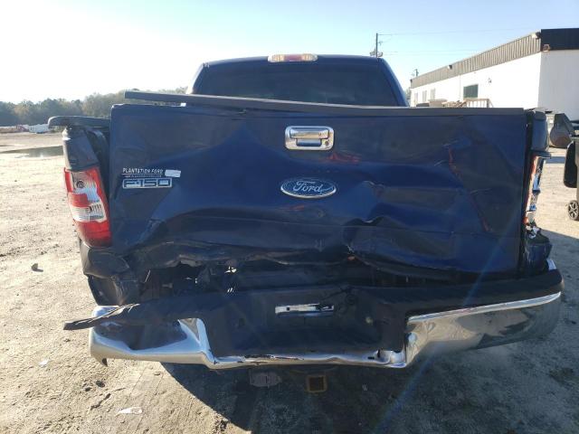 1FTRW12W88FA93582 - 2008 FORD F150 SUPERCREW BLUE photo 6