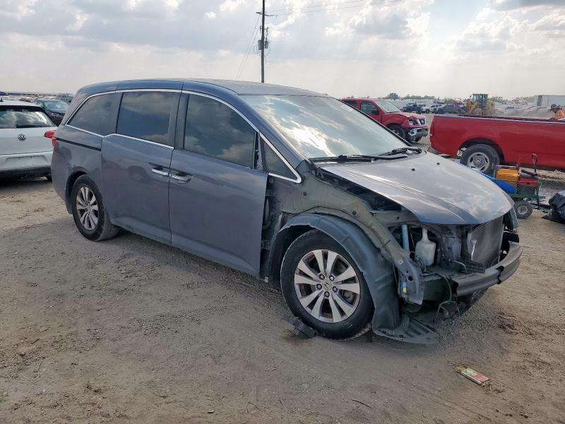 5FNRL5H69FB112746 - 2015 HONDA ODYSSEY EXL GRAY photo 4