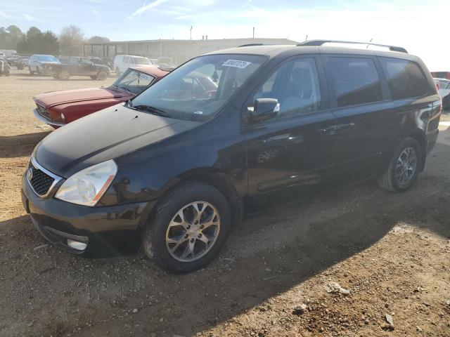 KNDMG4C71E6568954 - 2014 KIA SEDONA LX BLACK photo 1