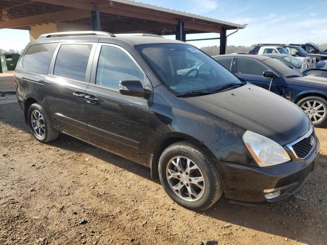 KNDMG4C71E6568954 - 2014 KIA SEDONA LX BLACK photo 4