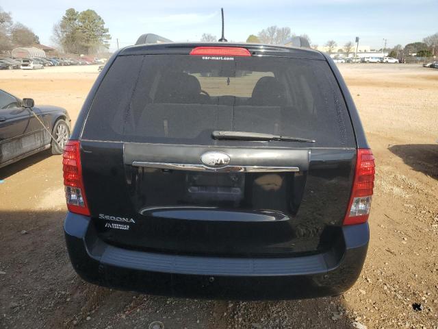 KNDMG4C71E6568954 - 2014 KIA SEDONA LX BLACK photo 6