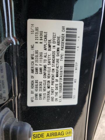 19UUB2F73FA008741 - 2015 ACURA TLX ADVANCE BLACK photo 12