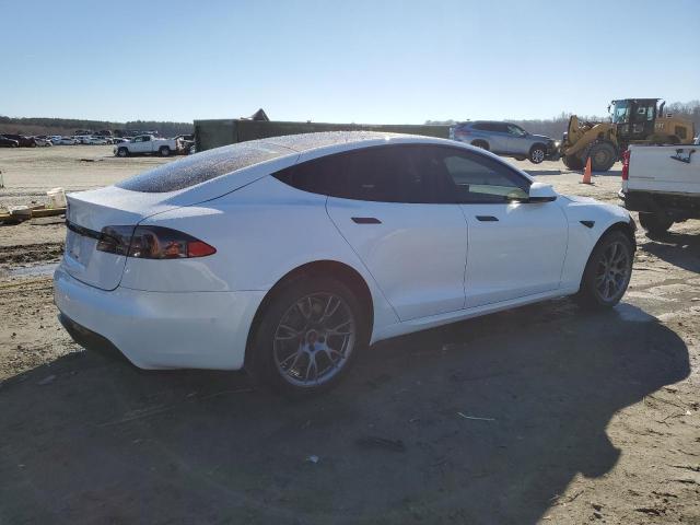 5YJSA1E51MF454054 - 2021 TESLA MODEL S WHITE photo 3