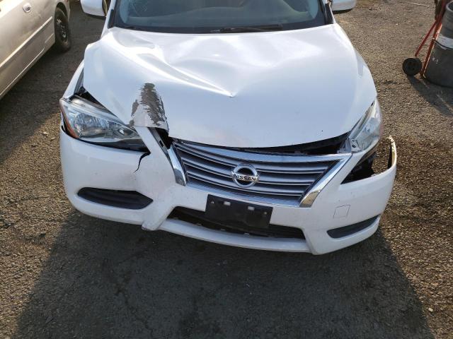 3N1AB7APXDL652140 - 2013 NISSAN SENTRA S WHITE photo 11